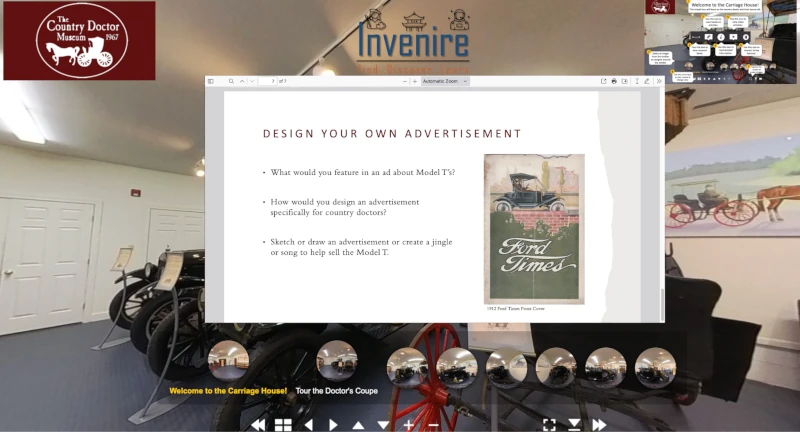 A screenshot of using Invenire